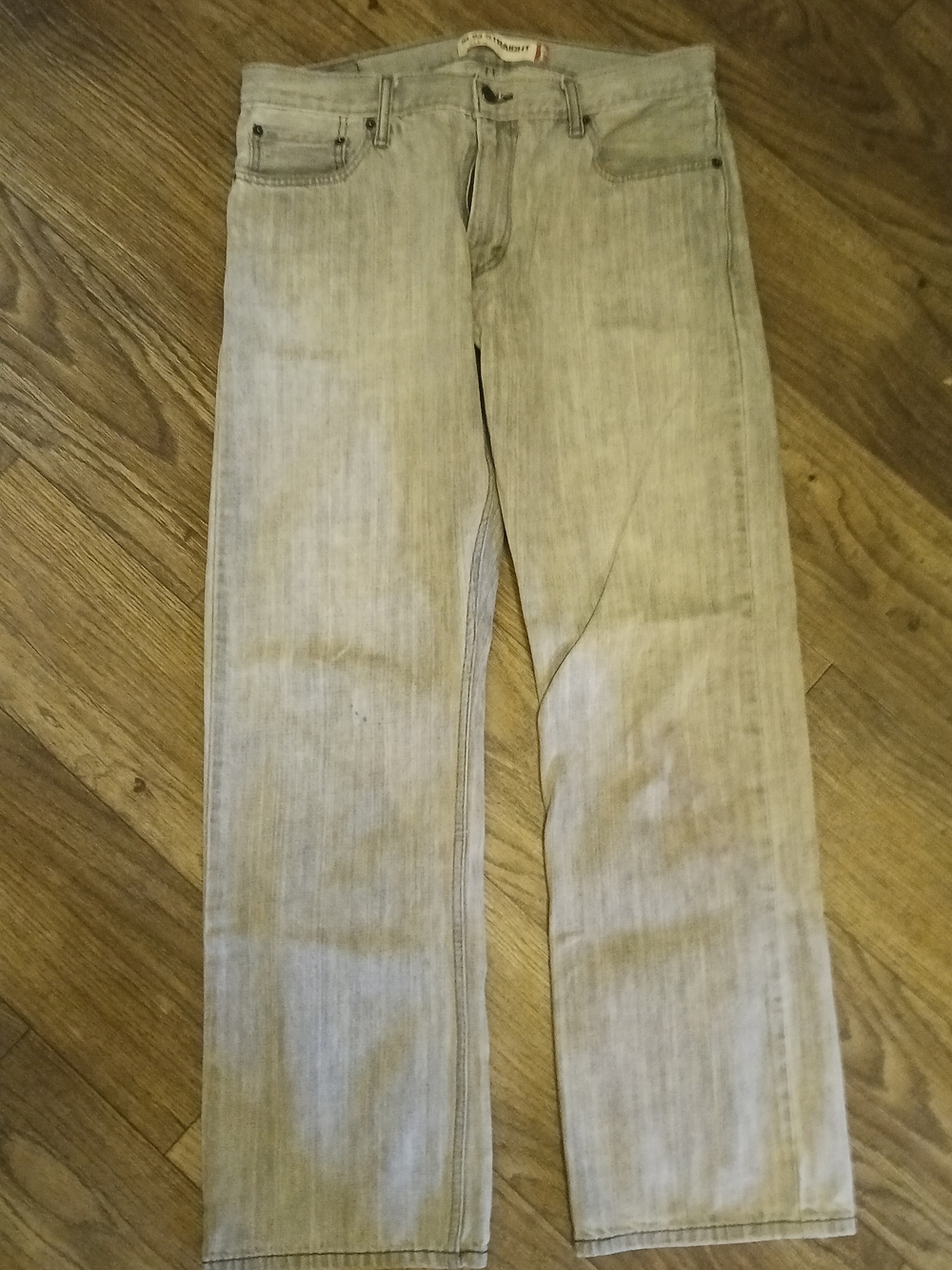 Levi's 514 Slim Straight Leg Jeans Gray Men's Size (36x32) Measures (34x31)
